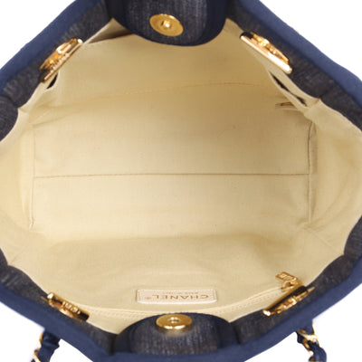 Deauville Denim Mini Tote Blue