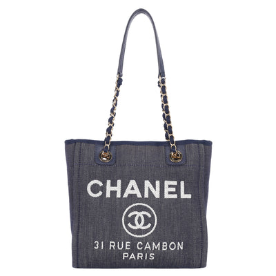 Deauville Denim Mini Tote Blue