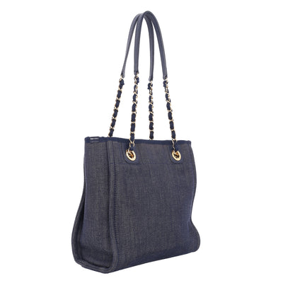 Deauville Denim Mini Tote Blue