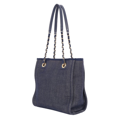 Deauville Denim Mini Tote Blue