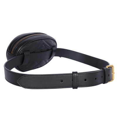 Matelasse GG Marmont Belt Bag 75 30 Black ( Replica Sunglasses Pre Loved)