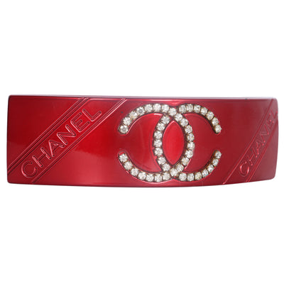 Rhinestone CC Barrette Hair Accessory ( Replica Sunglasses Pre-Owned)