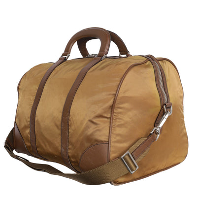 Duffle Nylon Travel Bag with triangular logo ( Replica Sunglasses Pre-Owned)