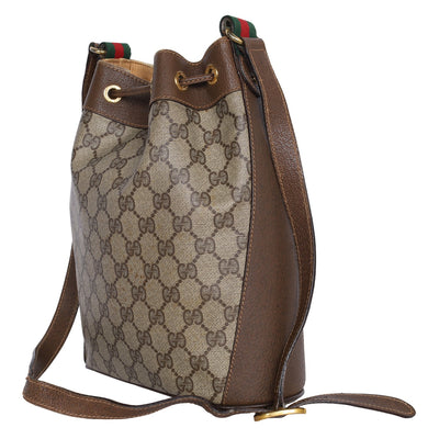 GG Supreme Web Canvas Bucket Shoulder Bag