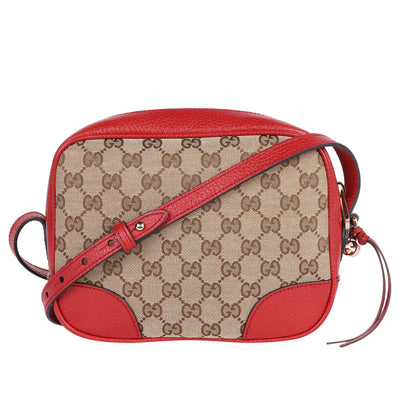 GG Canvas Bree Crossbody Bag Red