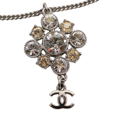 Rhinestone Silver Dangle Necklace ( Replica Sunglasses Pre-owned)