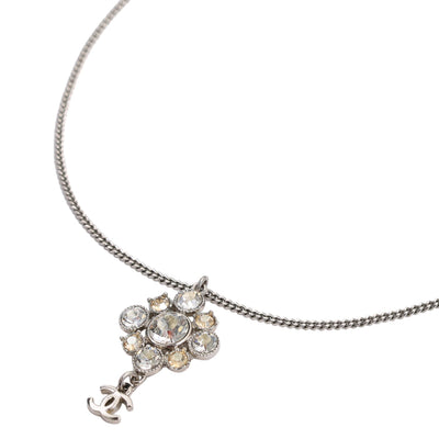 Rhinestone Silver Dangle Necklace ( Replica Sunglasses Pre-owned)