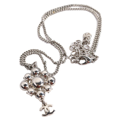 Rhinestone Silver Dangle Necklace ( Replica Sunglasses Pre-owned)