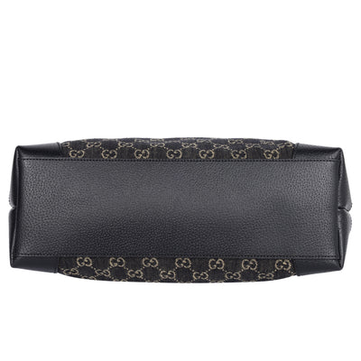 GG Jacquard Denim Ophidia Shopping Tote