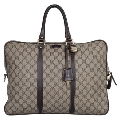 GG Canvas Monogram Briefcase Travel Bag