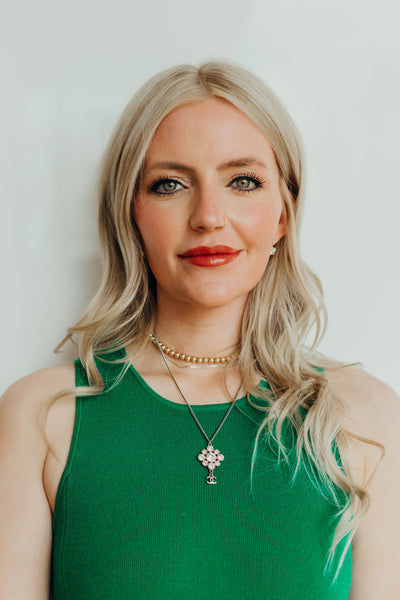 Rhinestone Silver Dangle Necklace ( Replica Sunglasses Pre-owned)