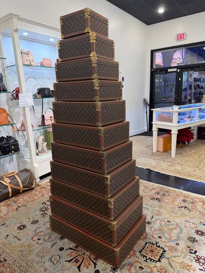 Monogram Alzer 11 Piece Stacking Hard Case Trunks