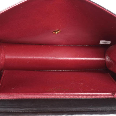 Front Flap Snap Shoulder Bag Black