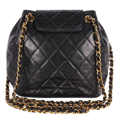 Classic Front Flap Tassel Lambskin Leather Cross Body Bag Black