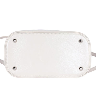 Zip Around Front Flap Backpack Quilted Leather