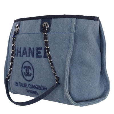 Sequin Canvas Leather Deauville Tote