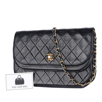 Classic Double Flap Quilted Lambskin Leather Shoulder Bag