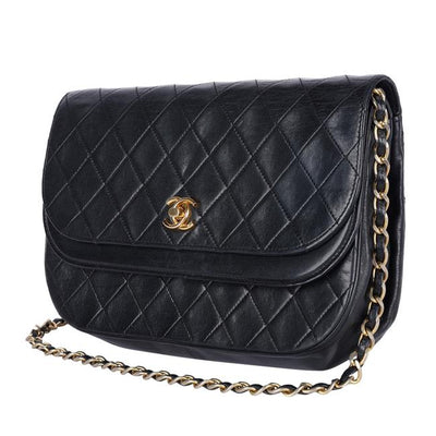 Classic Double Flap Quilted Lambskin Leather Shoulder Bag