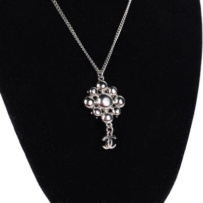 Rhinestone Silver Dangle Necklace ( Replica Sunglasses Pre-owned)