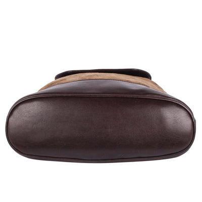 Slingback Backpack Suede Leather