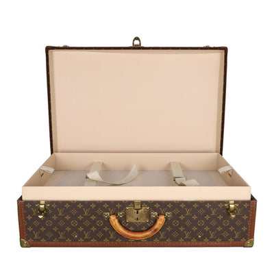 Monogram Alzer 75 Hard Case Trunk Weekend Travel Bag ( Replica Sunglasses Pre-Owned)