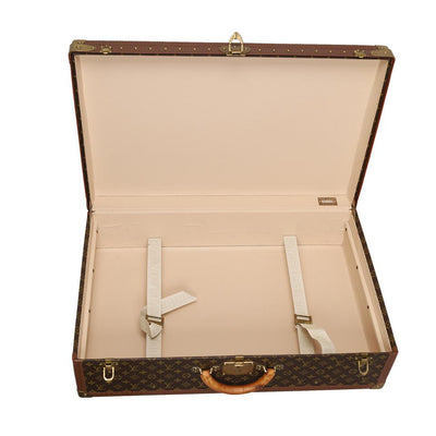 Monogram Alzer 75 Hard Case Trunk Weekend Travel Bag ( Replica Sunglasses Pre-Owned)