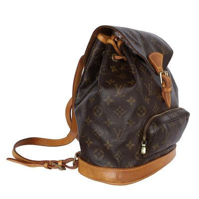 Monogram Canvas Montsouris Backpack MM Brown