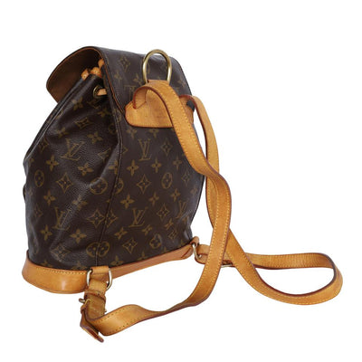 Monogram Canvas Montsouris Backpack MM Brown