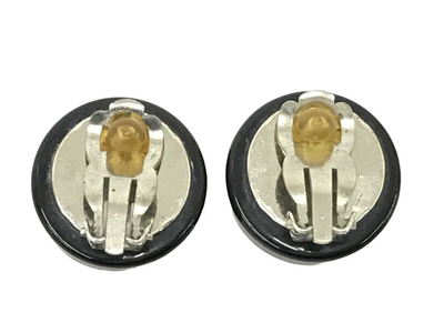 CC Mirror clipped earrings