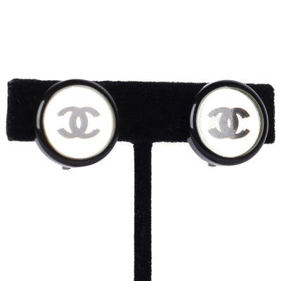 CC Mirror clipped earrings