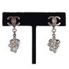 Rhinestone Dangle Pierced Earrings