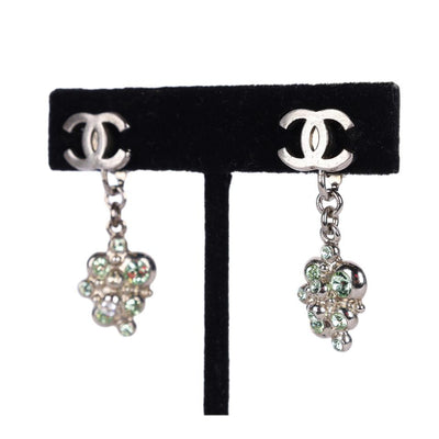 Rhinestone Dangle Pierced Earrings
