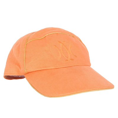 Orange Linen Baseball Cap Hat