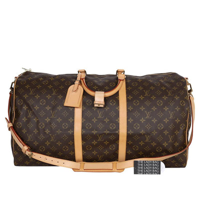 Keepall 60 Brown Monogram Canvas Bandouliere