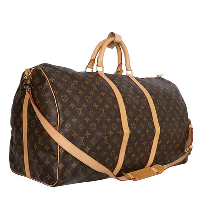 Keepall 60 Brown Monogram Canvas Bandouliere